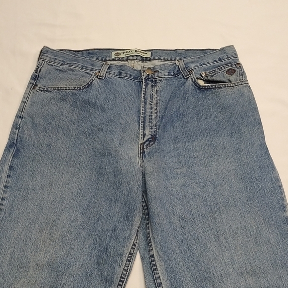 Harley-Davidson Men's Blue Denim Jean Size 38X30 - Picture 3 of 15